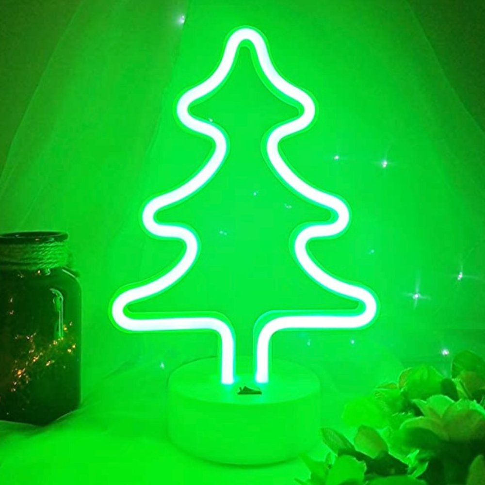 Christmas Tree Neon Sign Led Lamps with Base🤩🤩🤩🤩🤩🤩